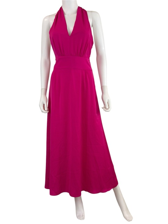 Banana Republic Dresses & Skirts - Banana Republic NWT Pink Satin Halter Maxi Dress Size 0P A0843